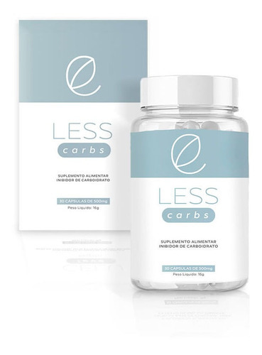 Inhibidor de carbohidratos Lesscarbs, 60 días, 60 cápsulas, sabor sin sabor