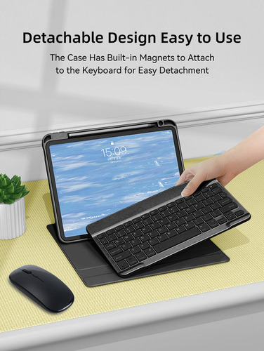 Y Compatible Con Funda De Teclado Para iPad iPad De 10,2 A