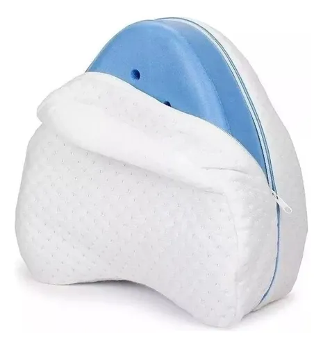 Almohada ortopédica lavable blanca para piernas embarazadas