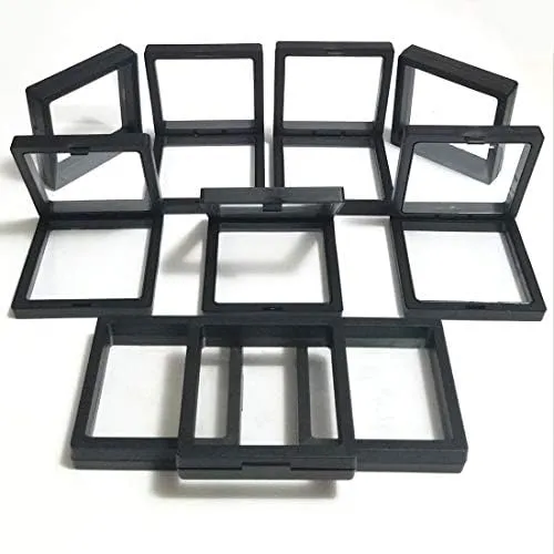 Pantalla De Marco Flotante 3d Transparente Negro Para Moneda