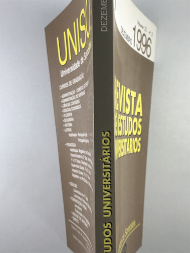 Livro Revista De Estudos Universitarios Universidade De Sorocaba 22 1996 - E5