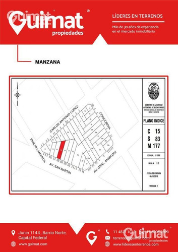 Imagen 8 de 12 de Terreno - Villa Devoto - Lideres En Terrenos - Guimat Propiedades