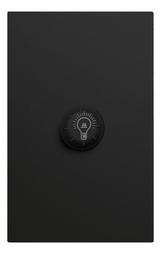 Placa Contacto Atenuador Iluminación 100w 127vca Apl-611 Color Negro
