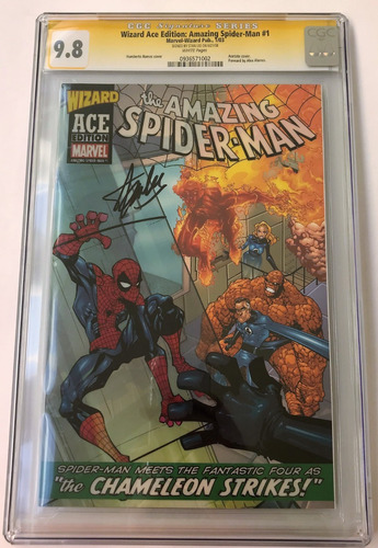 Cómic Spiderman Cgc Autógrafo Por Stan Lee 4 Fantásticos