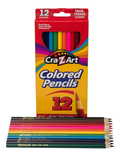 Lápices De Colores Crazart Caja De 12 Colores
