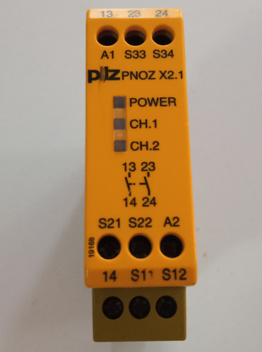 Relé De Seguridad Pilz X2.1 24 Vac Dc 2 N/o (Usado)