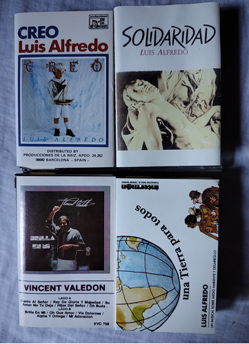 Vincent Valedon Y Otros - Lote X 4 Cassettes