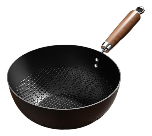 Trabalho De Ferro Wok Chinês, Fácil De Limpar, 20cm