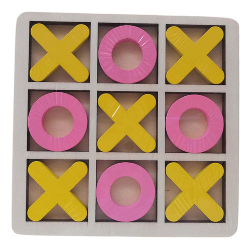 Tic Tac Toe Juego De Mesa Xoxo Juego De Mesa Amarillo Rosa