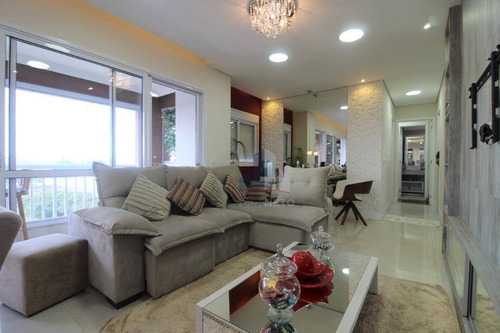 Imagem 10 de 30 de Century Plaza Residence: Apartamento Mobiliado Com 3 Suítes, Varanda Gourmet, À Venda, 107 M² Por R$ 800.000 - Vila Homero Thon - Santo André/sp - Ap1183