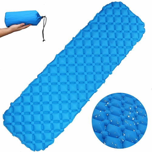 Colchoneta Inflable Súper Ligera Para Acampar Impermeable