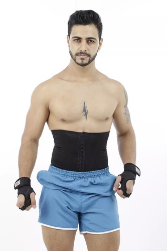 Cinta Modeladora Masculina 12 Barbatanas Redutora Ci20
