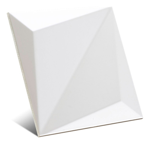 Disu Cerámica  Origami White 25x25 Mate-decorativa De Pared 