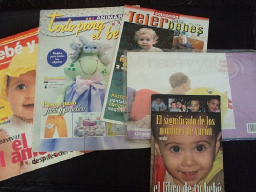 Lote De Libros Y Revistas Para El Bebe - 6 Ejs
