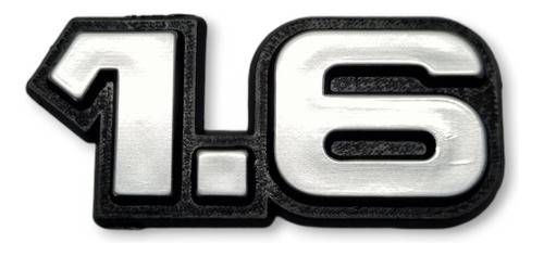 Emblema Traseiro Chevrolet Chevette 1.6/s Prata Adesivo Par