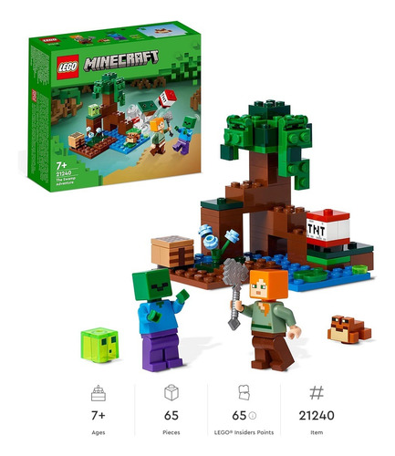 Lego 21240 Minecraft Aventura En El Pantano 65 Pzs