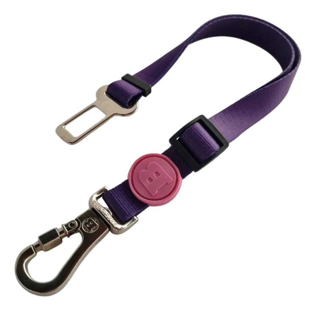 Cinto Segurança Pet Universal Coleira Cachorro Brabus Dog Cor Violeta-escuro Tamanho G