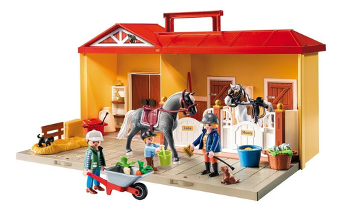 Establo De Caballos Para Llevar Contigo Playmobil 5671