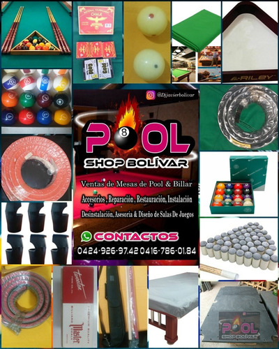 Imagen 9 de 10 de Accesorios Y Repuestos Para Mesas De Pool-billar Profesional