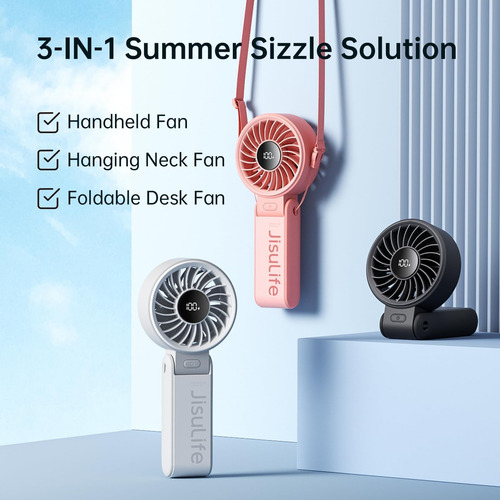 Jisulife Ventilador De Mano Life7,2024 Potente Ventilador Po