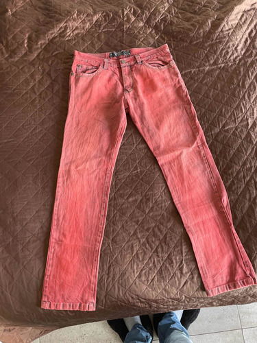 Jeans Pantalón Rojo Hombre