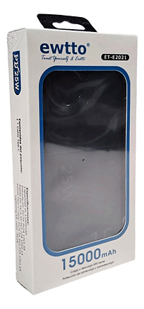 Powerbank Ewtto 15000 Mah Carga Turbo + Cables Integrados