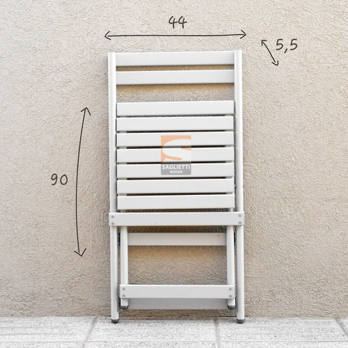 Imagen 6 de 10 de Silla Plegable 100% Aluminio Balcon Camping Calidad Premium
