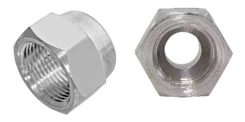 Porca Aluminio 5/8 Sae - 2 Peças