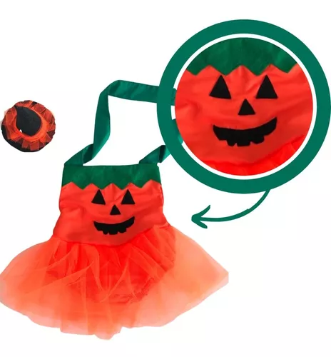 Fantasia Halloween Body Vestido Abóbora Baby Infantil Foto