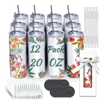 Comprar Tazas Para Sublimar Vaso Termo Sublimación 20oz 600ml 12pzs SUPEZDIY
