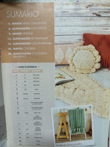 Crochet Mantas Y Almohadones, Accesorios X 3 Revistas+regalo