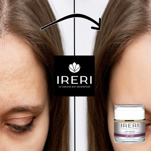 Imagen 8 de 9 de Crema Facial Reafirmante De Noche Efecto Lifting Hidratante Reparadora Antiedad Para Temprana Edad 20+ Cutis Normal A Seco Línea Lift 20+ Ireri ®