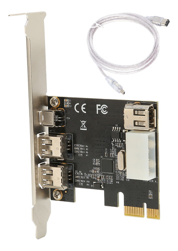 4 Puertos Pcie Firewire 1394a 1x A Tarjeta De Alta Velocidad