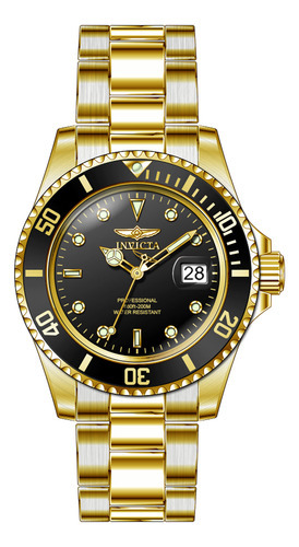 Reloj Para Hombre Invicta Pro Diver 37160 Oro
