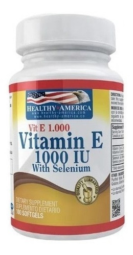 Vitamina E 1000 Iu Con Selenium 10 - Unidad a $1000