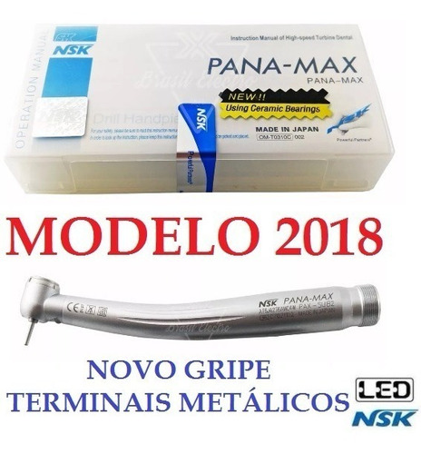 Caneta Alta Rotação Nsk Panamax Led Rolamento Cerâmico