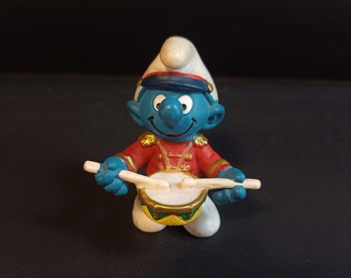 Pitufo Tambor / Drummer Smurf - Marca Schleich. Alemania