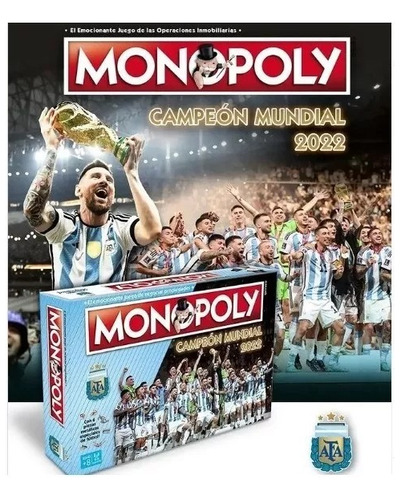 Juego De Mesa Monopoly Campeones 2022 Afa 