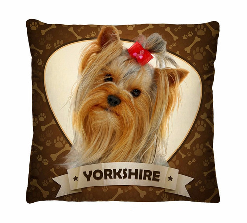 Almofada Yorkshire 40x40cm Fibra Siliconizada