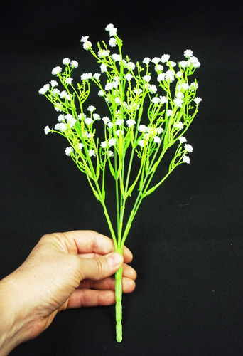 Imagem 2 de 7 de Flor Mosquitinho Artificial 10 Unid - Gipsofila Gipso Galhos