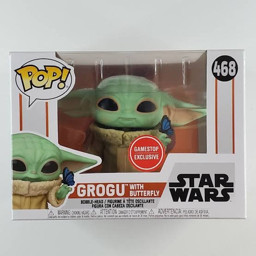 Funko Pop! Grogu With Butterfly Gamestop Exclusive