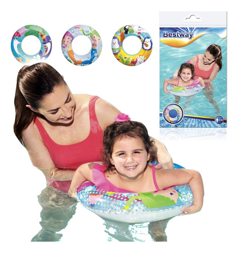 Salvavidas Inflable Aventuras Del Mar Bestway 36113 Cuota