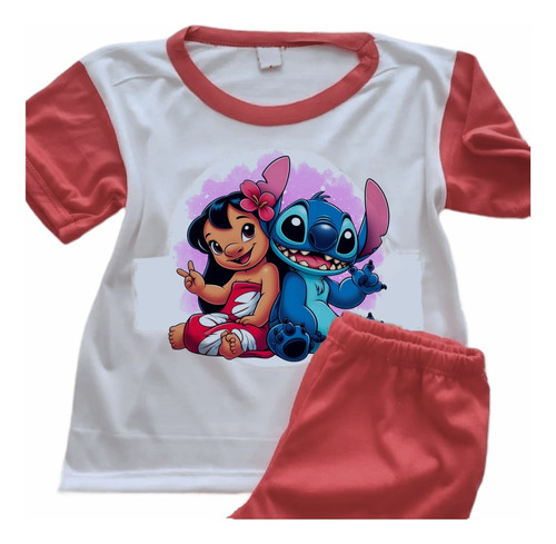Pijamas Lilo Y Stich Impresas Sublimadas Infantiles - 6864