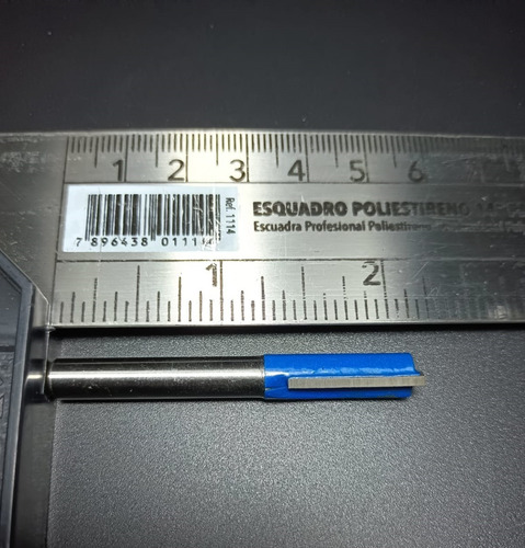 Imagem 4 de 5 de Fresa Reta Para Tupia Haste 1/4'' Corte 8mm X 20mm