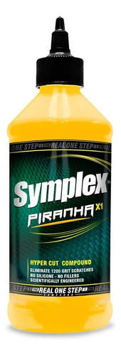 Symplex Piranha X1 Pulimento Alto Corte - Hyper Cut 946 Ml