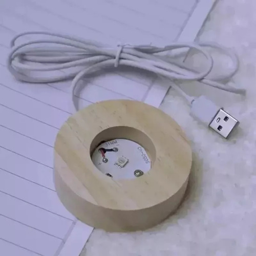 1 Lámpara De Mesa Con Bola De Cristal Led Elegance Stitch Yo