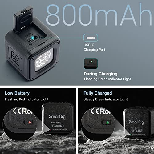 Mini Luz De Vídeo Led Smallrig Rm01, Luz Portátil Impermeabl
