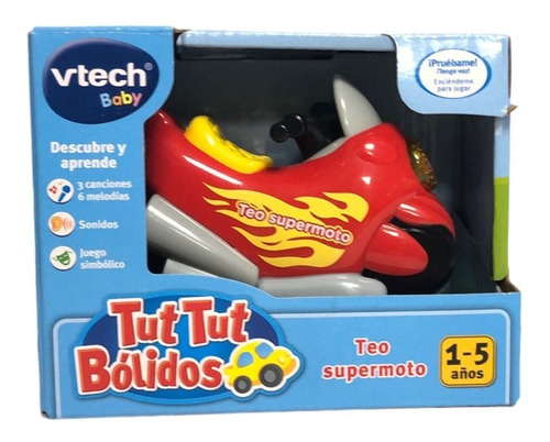 Autito Tut Tut Bólidos Vtech Varios C/ Sonido Música Y Luz