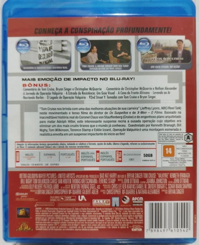 Operação Valquíria - Blu-ray Original (Usado)