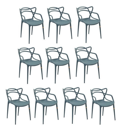 Conjunto 10 Cadeiras Allegra Wt